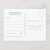 Mexico Beach Wedding Hola Foto RSVP Uitnodiging Briefkaart (Achterkant)
