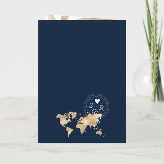 Mexico Bestemming Huwelijk Paspoort Wereld QR Code (Achterkant)