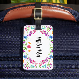 Mexico Bestemming Huwelijksbagage Aangepast Label Bagagelabel