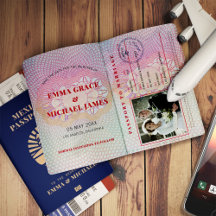 Mexico Bestemming Paspoort Bruiloft Save the Date