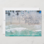 Mexico Bestemming Strand Huwelijk Save the Date  (Voorkant)