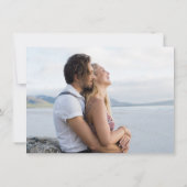 Mexico Bestemming Strand Trouwfoto Save The Date (Achterkant)