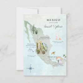Mexico | Bestemming Trouw Itinerary Kaart
