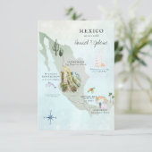 Mexico | Bestemming Trouw Itinerary Kaart (Staand voorkant)