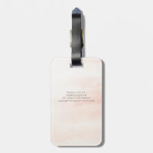 Mexico Bestemming Trouw Save The Date Bagagelabel (Achterkant verticaal)