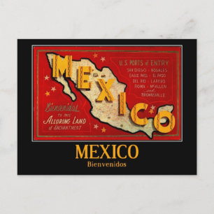 Mexico, Bienvenidos,  Briefkaart