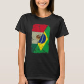 Mexico - Brazilië - vlag samen met gemengde famili T-shirt (Voorkant)