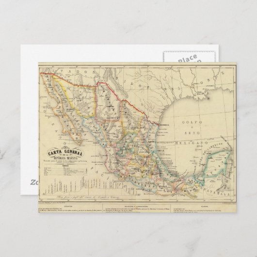 Mexico Briefkaart (Voorkant / Achterkant)