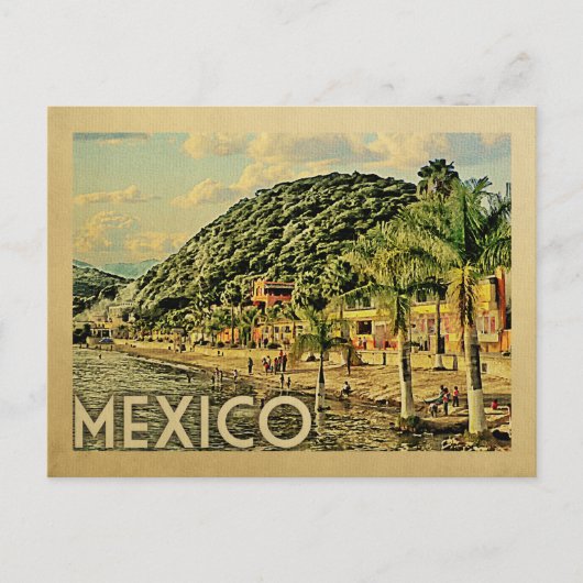 Mexico Briefkaart Lake Chapala Vintage Travel (Voorkant)