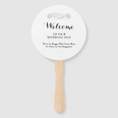 Mexico bruiloft bestemming handwaaier (Achterkant)