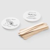 Mexico bruiloft bestemming handwaaier (Niet-gemonteerd)