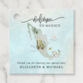 Mexico bruiloft welkom cadeau Labels (Voorkant)