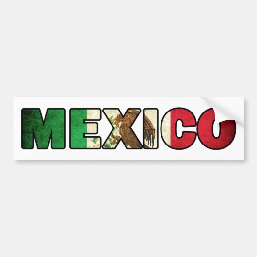 Mexico-Bumpersticker Bumpersticker (Voorkant)