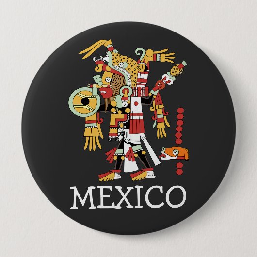 Mexico-Button Ronde Button 4,0 Cm (Voorkant)