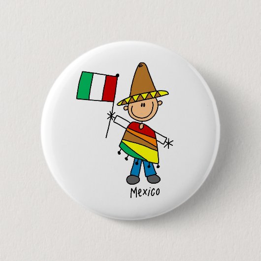 Mexico-Button Ronde Button 5,7 Cm (Voorkant)