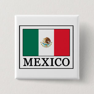 Mexico-Button Vierkante Button 5,1 Cm