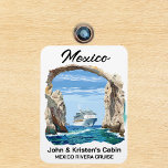 Mexico Cabo Arch Cruiseschip Stateroom Magneet<br><div class="desc">Dit ontwerp kan op het gebied worden gepersonaliseerd dat door de foto en/of tekst te veranderen wordt verstrekt. Of het kan worden aangepast door te klikken deze Sjabloon personaliseert en dan de klik te kiezen om verdere optie aan te passen en de kleur van de achtergrond te schrappen of te...</div>