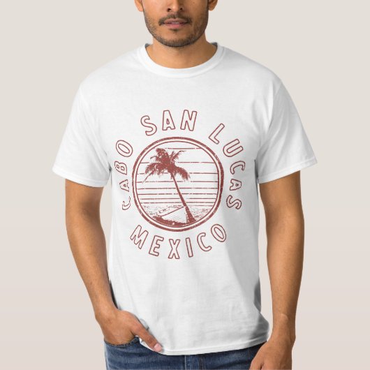 Mexico Cabo San Lucas Retro  T-shirt (Voorkant)