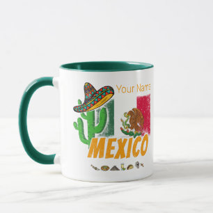 Mexico -  cactus met vlag Sombrero Souvenir Mok