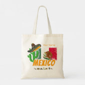 Mexico -  cactus met vlag Sombrero Souvenir Tote Bag (Achterkant)