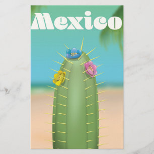 Mexico Cactus-reisposter Briefpapier