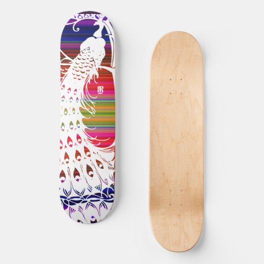 Mexico-Cali Peacock Skateboard (Voorkant)