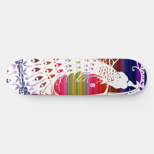 Mexico-Cali Peacock Skateboard (Horizontaal)