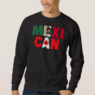 Mexico Canada vlag Geëigend voor Half Canada Mexic Trui