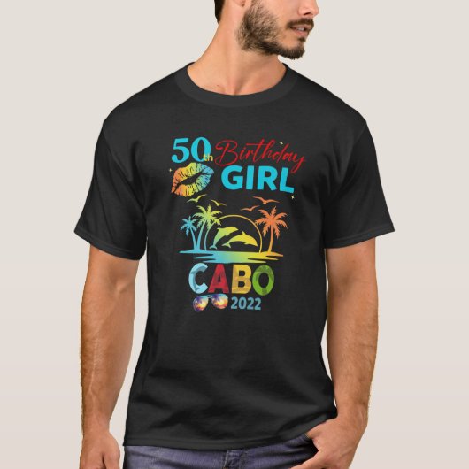 Mexico Cancun Cabo Birthday 2023 2022-kleding T-shirt (Voorkant)