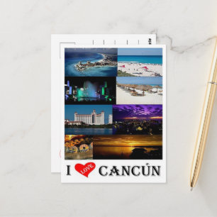 Mexico - Cancun I Love - Briefkaart