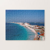 Mexico, Cancun, Uitzicht van hotels vanuit de luch Legpuzzel (Horizontaal)