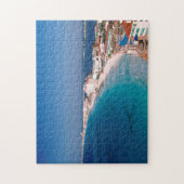 Mexico, Cancun, Uitzicht van hotels vanuit de luch Legpuzzel (Verticaal)