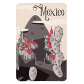 Mexico Cartoon Town Magneet (Verticaal)