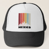 Mexico CDMX Cityscape Retro Sunset Trucker Pet (Voorkant)