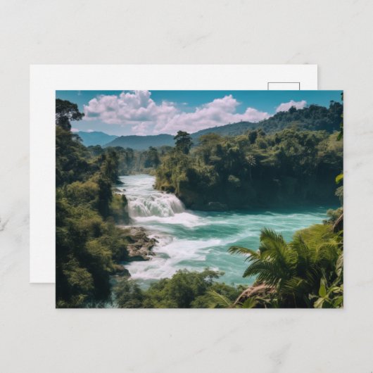 Mexico Chiapas-Uitzicht Feestdagenkaart (Voorkant / Achterkant)