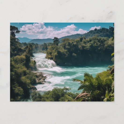 Mexico Chiapas-Uitzicht Feestdagenkaart (Voorkant)