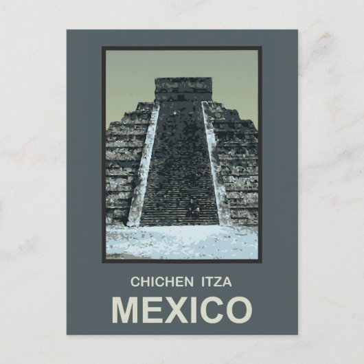 Mexico Chichen Itza Briefkaart (Voorkant)
