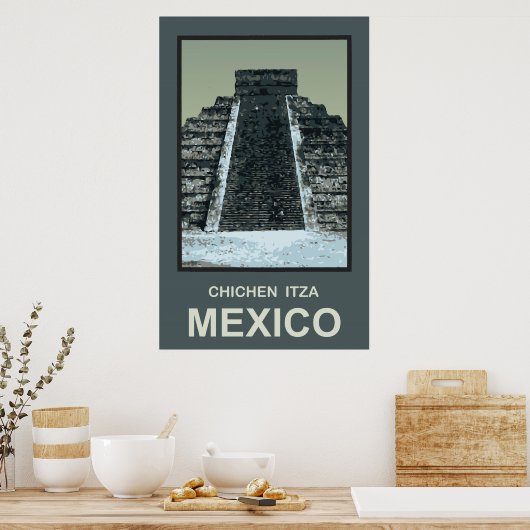 Mexico Chichen Itza Poster (Keuken)