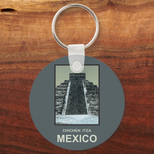 Mexico Chichen Itza Sleutelhanger (Voorkant)