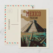 Mexico, Chichén Itzá, Yucatán, Maya ruins Briefkaa Briefkaart (Voorkant / Achterkant)