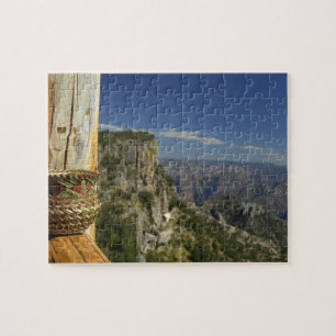 Mexico, Chihuahua, Copper Canyon. Uitzicht van Legpuzzel