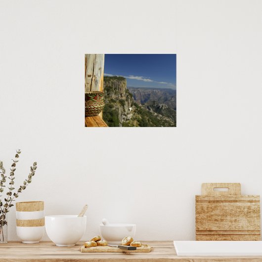 Mexico, Chihuahua, Copper Canyon. Uitzicht van Poster (Keuken)