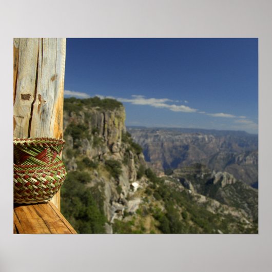 Mexico, Chihuahua, Copper Canyon. Uitzicht van Poster (Voorkant)