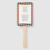 MEXICO - Christelijk aangepast weddenschap Handwaaier (Achterkant)