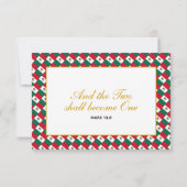 MEXICO Christelijke Bruiloft RSVP Response Kaart (Achterkant)