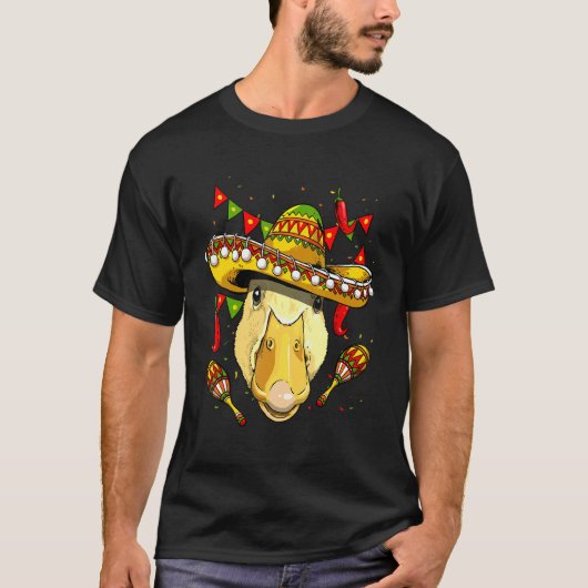 Mexico Cinco de Mayo Duck Sombrero Mexican Party D T-shirt (Voorkant)