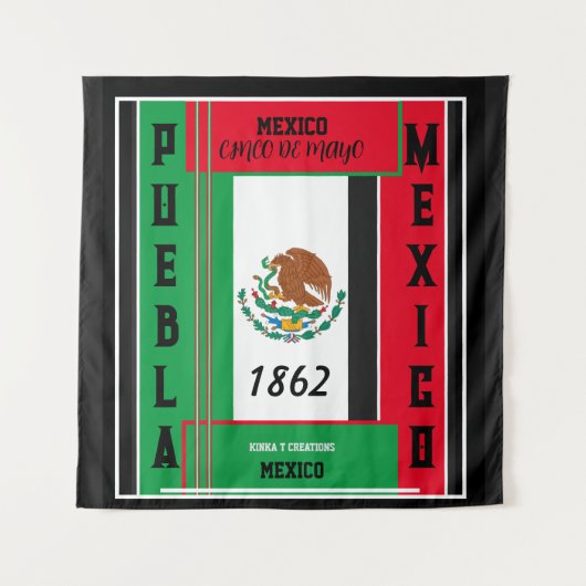 Mexico - Cinco de Mayo Wandkleed (Voorkant)