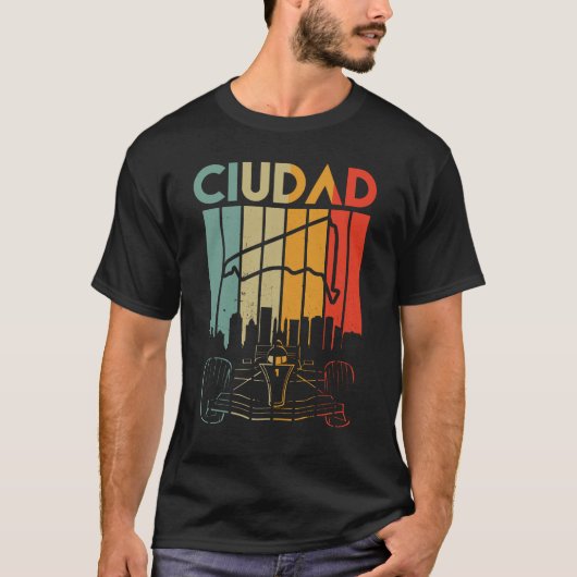 Mexico Circuit Formula Racing Mexicaanse Ciudad T-shirt (Voorkant)
