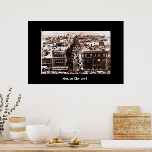 Mexico City 1946 Poster (Keuken)