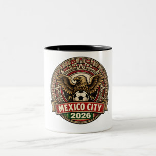 Mexico City 2026 Wereldkampioenschap Gaststad Vint Tweekleurige Koffiemok